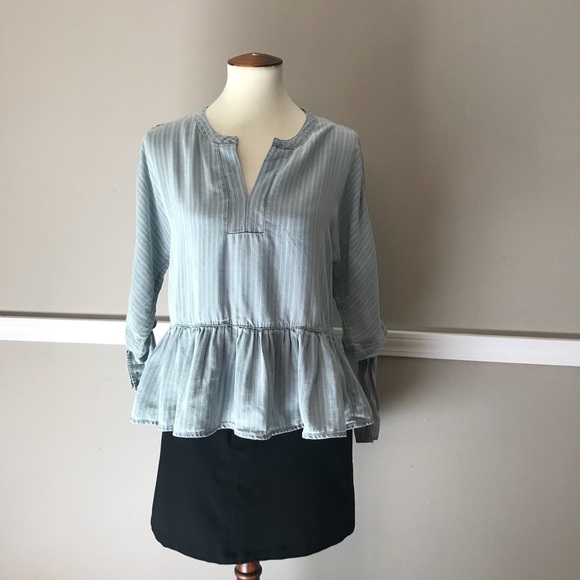 Split Sleeve Peplum Blouse (NWOT) - Picture 4 of 6